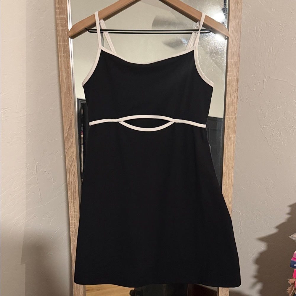 Wild Fable Black Dress with White Accents